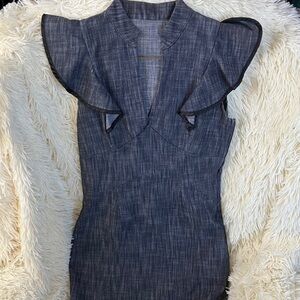 Elegant Black Ruffled dress